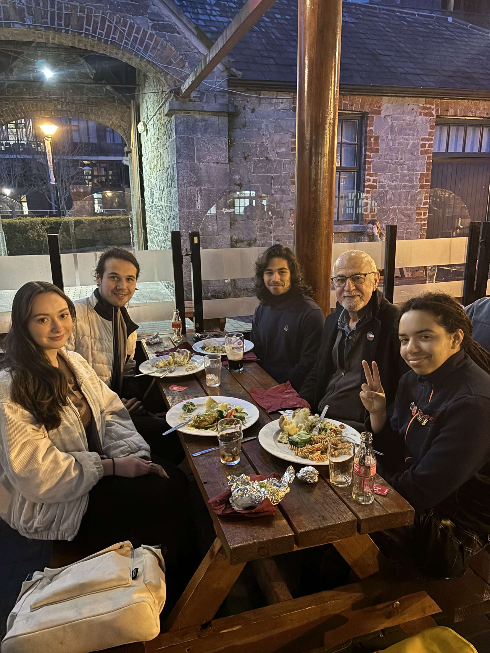 Prof Hussain Mahdi and some of the attendees at our anniversary BBQ